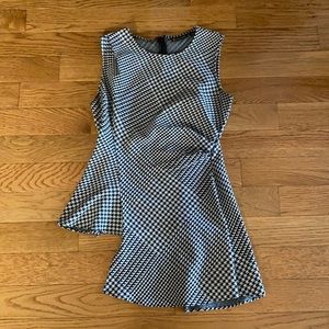 Asymmetrical Houndstooth Top Size M